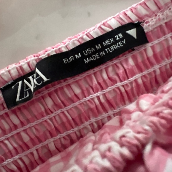 Zara Pink Gingham Dress - Picture 7 of 9